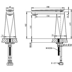 Смеситель для раковины Bravat Diamond F118102C-2-RUS