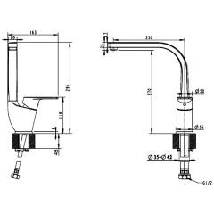 Смеситель для кухни Bravat Line F75299C-2