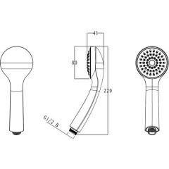 Ручной душ Bravat Eco P70135CP-RUS