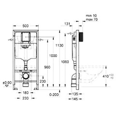 Инсталляция Grohe Rapid SL 38772001 + унитаз SSWW CT2038 (CT4455) ReemFree с сиденьем