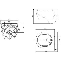 Инсталляция Grohe Rapid SL 38772001 + унитаз SSWW CT2038 (CT4455) ReemFree с сиденьем