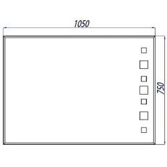 Зеркало Акватон Стамбул 105 1A127602ST010