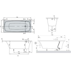 Ванна акриловая Villeroy & Boch My Art UBQ170MYA2V-01