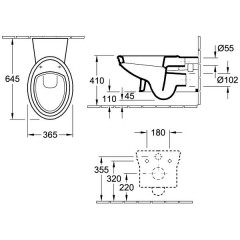 Унитаз подвесной Villeroy & Boch Amadea 7C96B02R