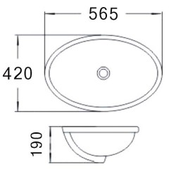 Раковина встраиваемая Sturm Vita ST-VI555630-NBNCR