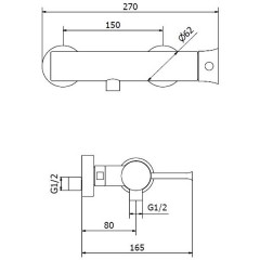 Смеситель для душа Sturm Krum ST-KRU-54060-CR