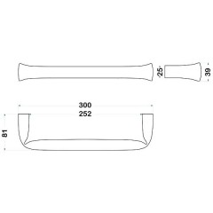 Полотенцедержатель Sturm Kylie LUX-KYL-PS810-CR