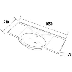 Тумба с раковиной ASB-Mebel Астра НСВ 105-2Н