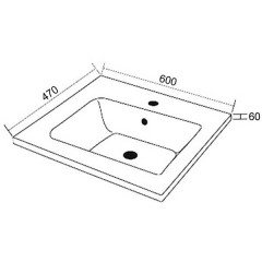 Комплект мебели Opadiris Smile Касабланка 60 белый