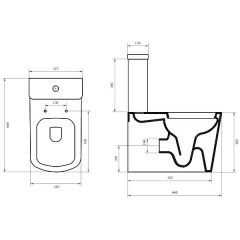 Унитаз BelBagno Albano BB120CP+BB120T+BB120SC