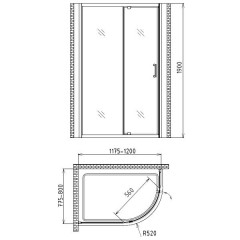 Душевой угол Gemy Sunny Bay S28182 L