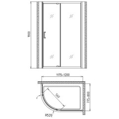 Душевой угол Gemy Sunny Bay S28182 R