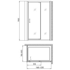 Душевой угол Gemy Sunny Bay S28191B-A80