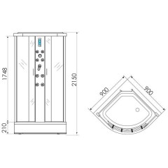 Душевая кабина Erlit ER5709P-C24