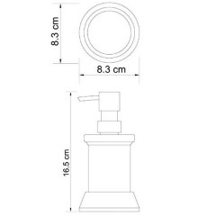 Дозатор жидкого мыла WasserKRAFT Donau K-2499