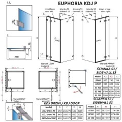 Боковая стенка Radaway Euphoria S2 80 383031-01