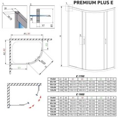 Душевой угол Radaway Premium Plus E 90x80x190 30492-01-01N