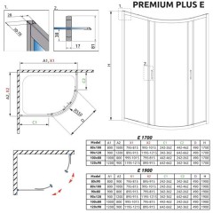 Душевой угол Radaway Premium Plus E 120x90x170 30483-01-01N