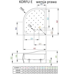 Поддон акриловый Radaway Korfu E 100x80 4E81400-03R