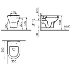 Комплект VitrA Zentrum 9012B003-7205