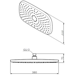 Верхний душ Am.Pm Sensation F0530000