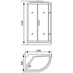 Душевая кабина Appollo TS-8021B