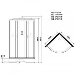 Душевая кабина Niagara Classic NG-6702-14