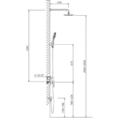 Душевая система Timo Selene SX-2069/00 SM1113 chrome