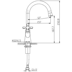 Смеситель для раковины Lemark Duetto LM5706C