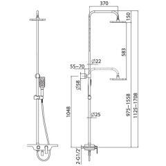 Душевая система Lemark Tropic LM7006C