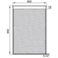 Зеркало Aquanet Палермо 8085 LED 00196643