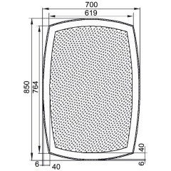 Зеркало Aquanet Тоскана 7085 LED 00196664