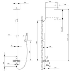 Душевая система Lemark Nubira LM6262ORB