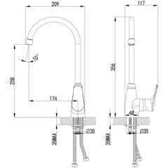 Смеситель для кухни Lemark Partner LM6555C