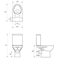 Унитаз Cersanit Parva Clean On