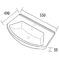 Комплект мебели Opadiris Омега 55 фисташковый