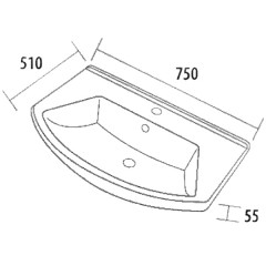 Тумба с раковиной Opadiris Омега 75 фисташковый