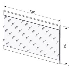 Зеркало Style Line ElFante Даллас 120 венге СС-00000416