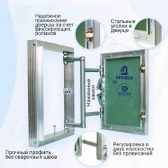 Люк под плитку Revizor АлюКлик 300x300