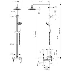 Душевая система Bravat Opal F6125183CP-A3-RUS