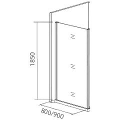 Стенка боковая GooDDooR Orion SP-90-G-CH