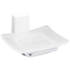 Мыльница стеклянная WasserKRAFT Leine White K-5029WHITE