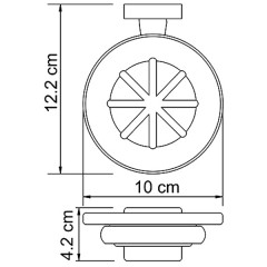 Мыльница стеклянная WasserKRAFT Lippe K-6529