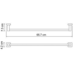 Полотенцедержатель WasserKRAFT Lippe K-6530