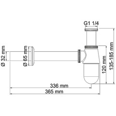 Сифон для раковины WasserKRAFT A071