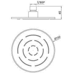 Верхний душ Jaquar Maze OHS-CHR-1603