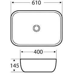 Раковина накладная BelBagno BB2143-P