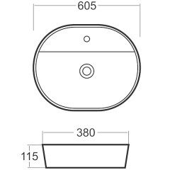 Раковина накладная BelBagno BB2203