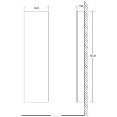 Пенал BelBagno BB400CRS