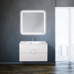 Тумба с раковиной BelBagno Onda 75 bianco lucido